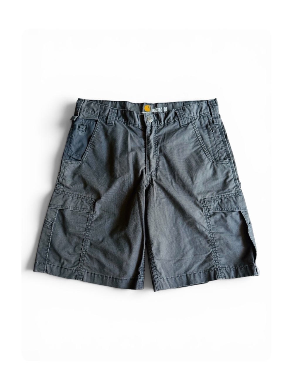 ★ Carhartt Men’s Gorpcore Cargo Seasonal Staple High Demand Gray Shorts 34 ★
